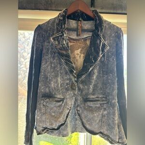 Aratta Distressed Gray Women's Blazer